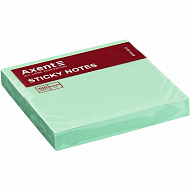 Блок бумаги с липким слоем Axent 75*75*100 л зеленый пастель