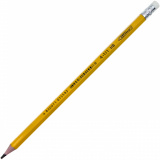 олівець граф., пластик.,  HB, жовт. корп., з л...