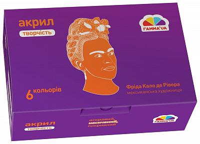 Фарба акрилова матова СД2 Творчість 6 кол 20 мл