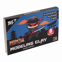 Пластилін YES, 8 кол., 160г "Ninja" (3)