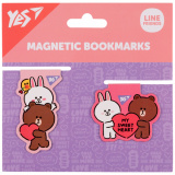 Закладки магнітні Yes "Line Friends Sweet...