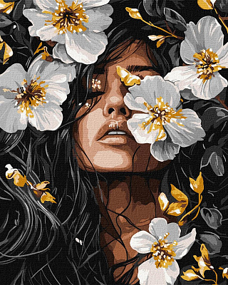 Картина за номерами обкладинка Пелюсткова музика 40х50 см Flowers