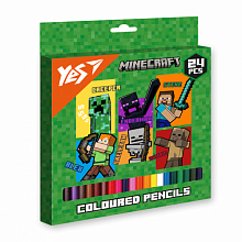 Олівці кольорові Yes 24 кол. "Minecraft. Heroes" (3)