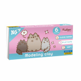 Пластилін Yes, 6 кол., 120г "Pusheen"