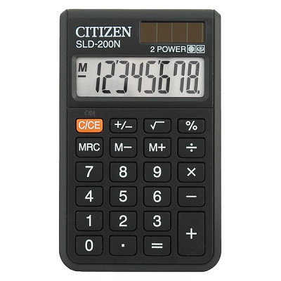 Калькулятор кишеньковий Citizen SLD-200 (2)