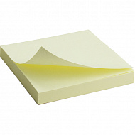 Блок бумаги с липким слоем Axent 75*75*100 л желтый пастель