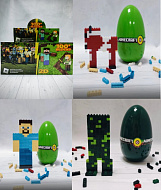 Набір "Яйце пластикове з конструктором серія Minecraft"