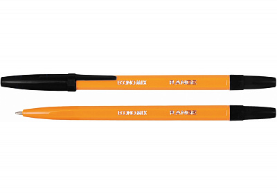 Ручка кулькова Economix Orange/Range 0,5 чорна