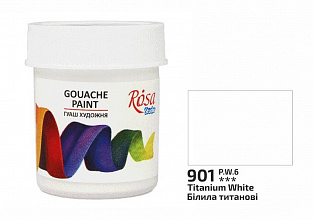 Гуаш художня білила титанові 40 мл Rosa Studio (3)