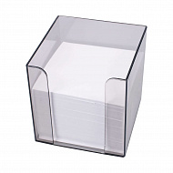 Блок-куб, димчастий пластиковий бокс 90*90*90 з папером 1000арк