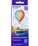 Фломастери, набiр 6 шт. Kite Classic