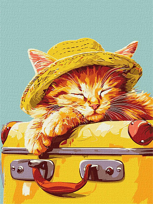 Картина за номерами Спляче кошеня Happy Pets 30х40 см
