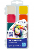 Фарби акварельні, 10 кол. Kite Classic