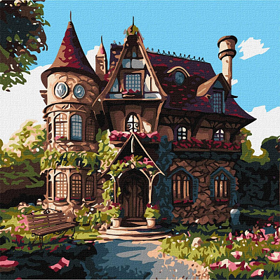 Картина за номерами обкладинка Затишний палац 40x40 см