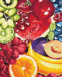 Картина по номерам обложка Сладкие фрукты 40х50 см