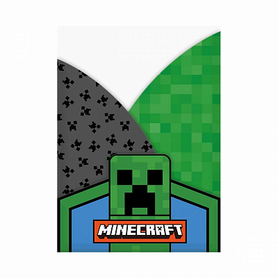 Папка - куток YES А4 "Minecraft", 3 фігурних клапана