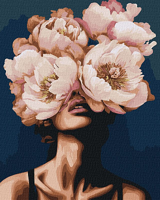 Картина за номерами. Загадка півоній 40х50 см Flowers
