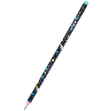 Олівець графітний з гумкою Space, 36шт., туба