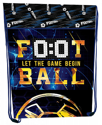 сумка для взуття, 46х33см, поліестер, "Football", 2435C