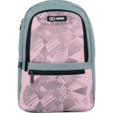Рюкзак молодежный GoPack 119-4 серо-розовый