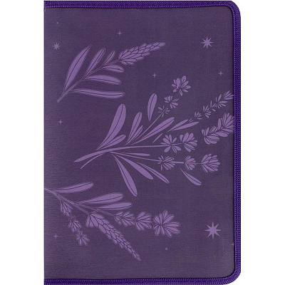 Папка об'ємна на блискавці А4+ Lavender-1 (2)