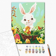 Картина за номерами: Щасливий Великодній Кролик