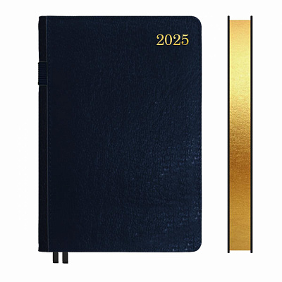 Щоденник А5 дата Leo Planner "City" твердий, 368 стор., т. синій