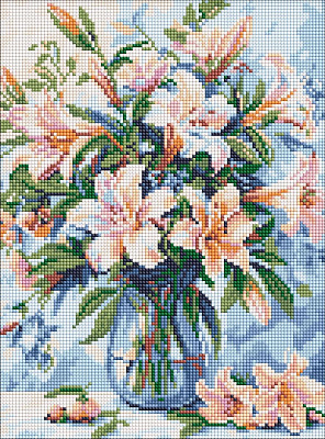 Алмазна мозаїка Квіткова поема 30x40 см