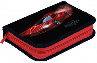 пенал 1-яр. пустий, 1 відворот, поліестер, "Red Car", 24110C (3)