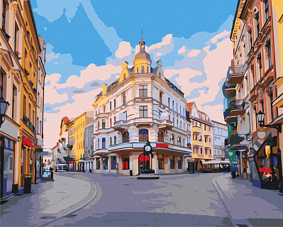 Картина за номерами обкладинка Вуличками міста Торунь 40х50 см
