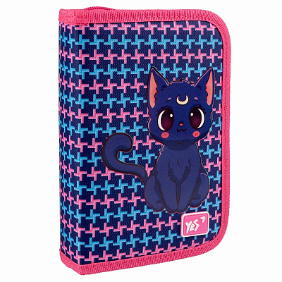 Пенал твердий YES одинарний з двома клапанами HP-04 Fantastic Kitty