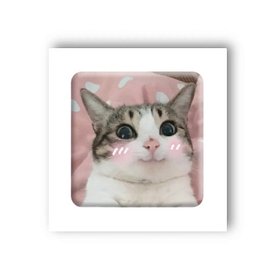 3D-стікер "Мем милий котик"
