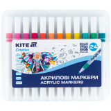 Скетч-маркери акрилові Kite Creative 24 кол в ...