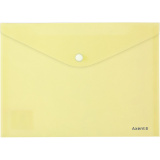 Папка на кнопке А5 Axent Pastelini, желтая