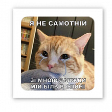 3D-стікер "Самотній кіт" (4)