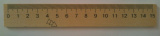 Лінійка дерев'яна шовкографія 15 см
