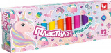 Пластилін круглий восковий Unicorn 12 кольорів...