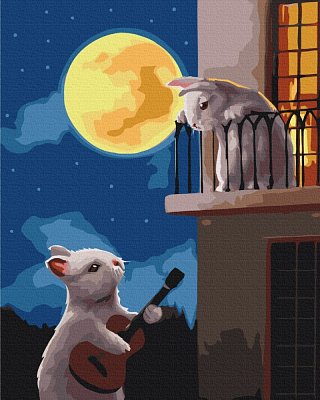 Картина за номерами:Місячна серенада ©Lucia Heffernan