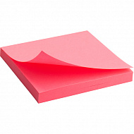 Блок бумаги с липким слоем Axent 75*75*80 л розовый неон