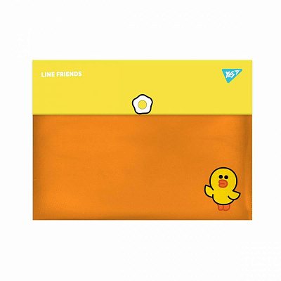 Папка-конверт YES А4 на кнопці "Line Friends"