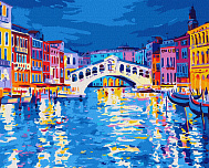 Картина по номерам обложка Вечерняя Венеция 40х50 см