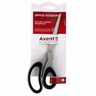 Ножницы 21 см Axent Duoton Soft резин.вставки, серо-черные