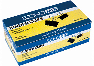 Біндери Economix 19 мм 12 шт чорні (3)