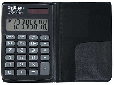 Калькулятор кишеньковий Brilliant BS-100Х (2)