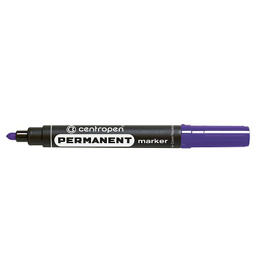 Маркер перманентний Centropen 8566 2,5 мм фіолетовий