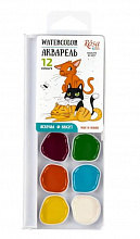 Акварель Rosa Cats 12 кол., б/п, пластик (3)