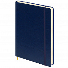 Діловий щоденник А5, 143*202, 176 арк., лінія, на гумці, синій (3)
