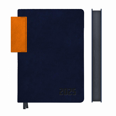 Щоденник А5 дата Leo Planner "Infinity", м'який, 368 стор., т. синій