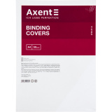 Обкладинка картон Axent 250 г під шкіру біла 50 шт