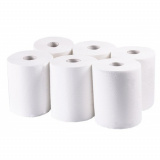Полотенца бумажные рулонные Papero Джамбо, бел...